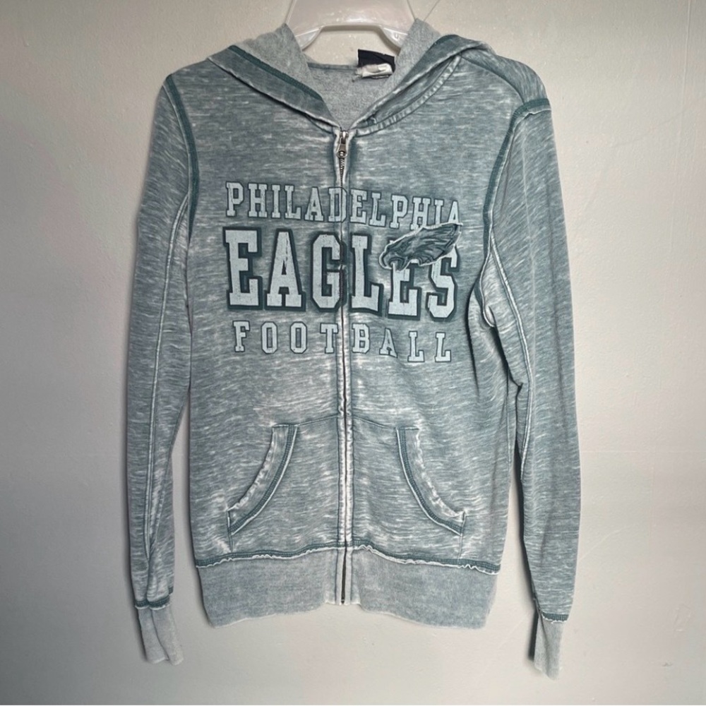 GUC-NFL lightweight Team Apparel Women's green distressed Hoodie